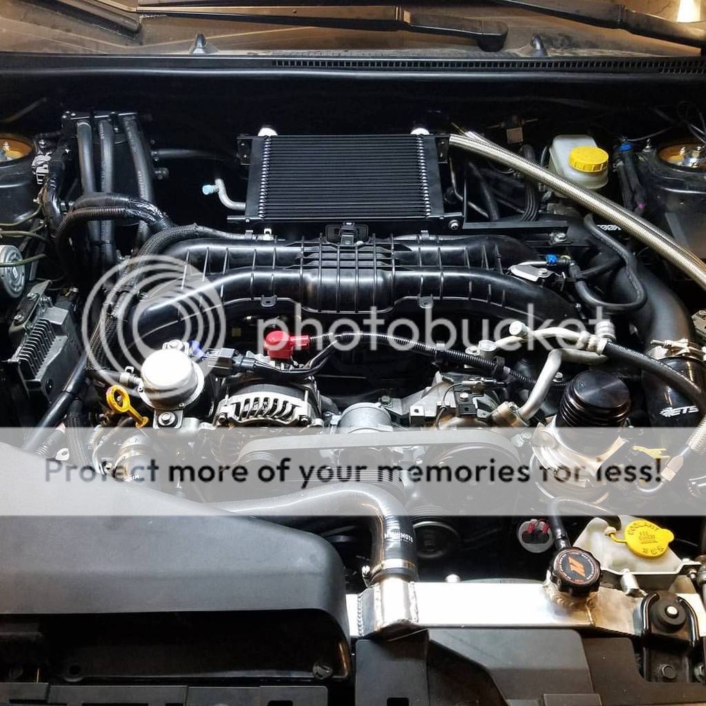 FS (For Sale) 2015 wrx custom top mount oil cooler kit NASIOC